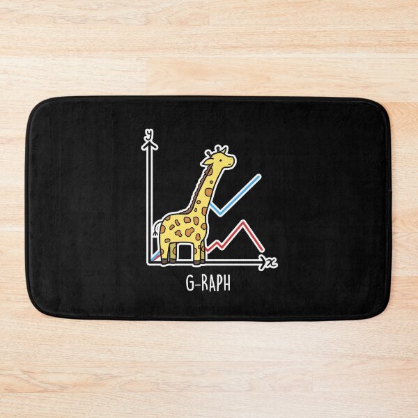 Item preview, G-raph Funny Giraffe Puns (Dark BG) designed and sold by punnybone.