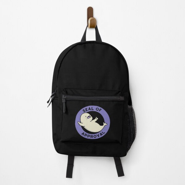 Item preview, Seal Of Approval Funny Animal Puns (Dark BG) designed and sold by punnybone.
