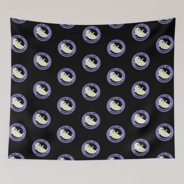 Item preview, Seal Of Approval Funny Animal Puns (Dark BG) designed and sold by punnybone.
