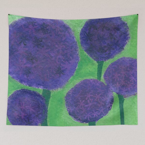Item preview, Allium Flowers designed and sold by Janine-Brewster.