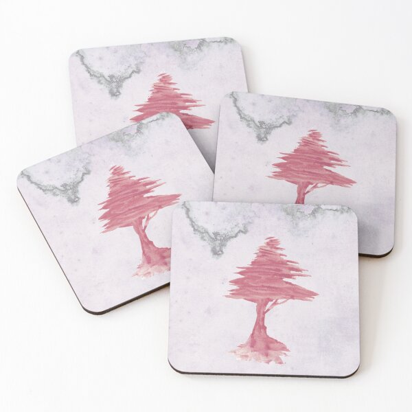 Item preview, Red Tree Watercolor on vintage paper designed and sold by Anna Lemos.