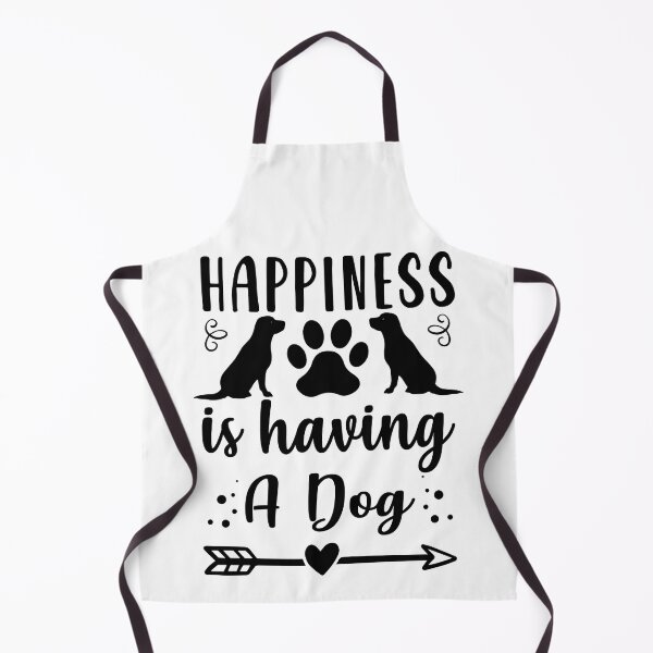Item preview, Happiness is having a dog. Cute labrador retriever quote in black color designed and sold by pureblacks.