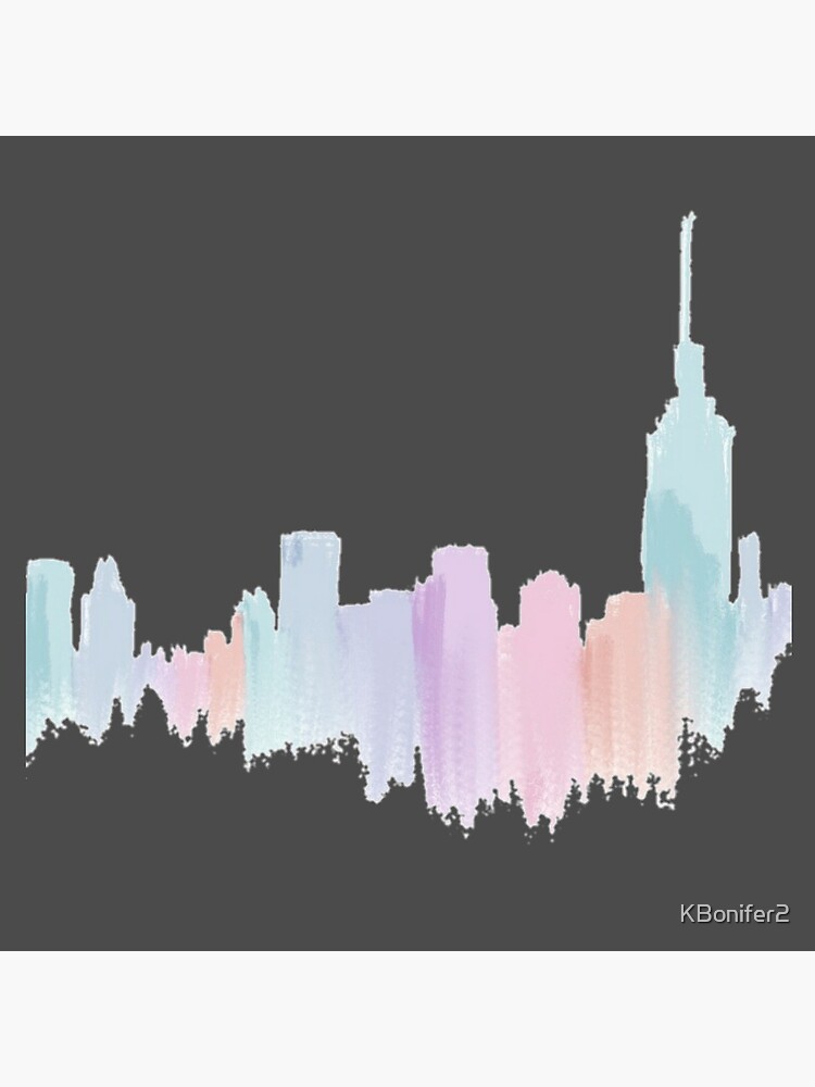 Painted City Skyline by KBonifer2