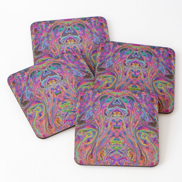 Item preview, Buddha Gazes At The Sky With Friends (Dark Psychedelic Swirly Design) designed and sold by Discordant Dreams Art.