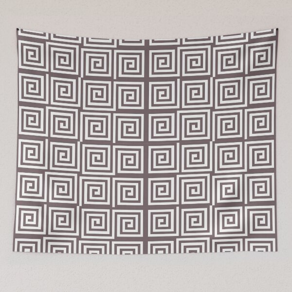 Item preview, Greek Gray Tile Pattern, Ancient Greece - Tile Patterns designed and sold by antevasinart.