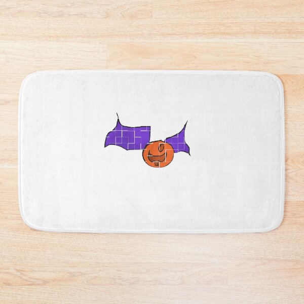 Item preview, Halloween tile pumpkin with cape art  designed and sold by Coffeemerc117.