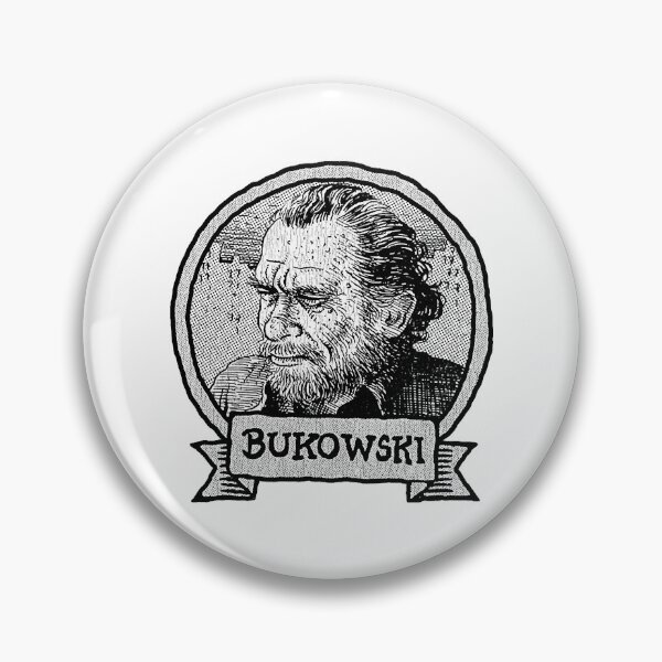 Item preview, Mens Womens Dark Red Light Blue Bukowski Vintage Retro designed and sold by Teston145Duerr.