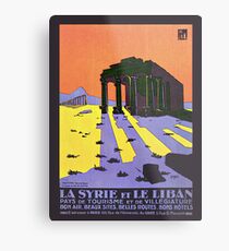 Vintage Syria and Lebanon Travel Metal Print