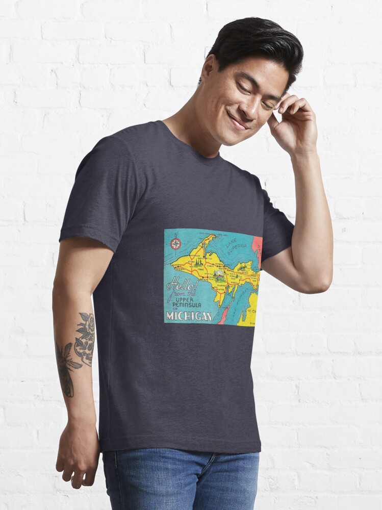 &ldquo;Vintage Upper Peninsula Michigan Travel&rdquo; T-shirt by pdgraphics | Redbubble