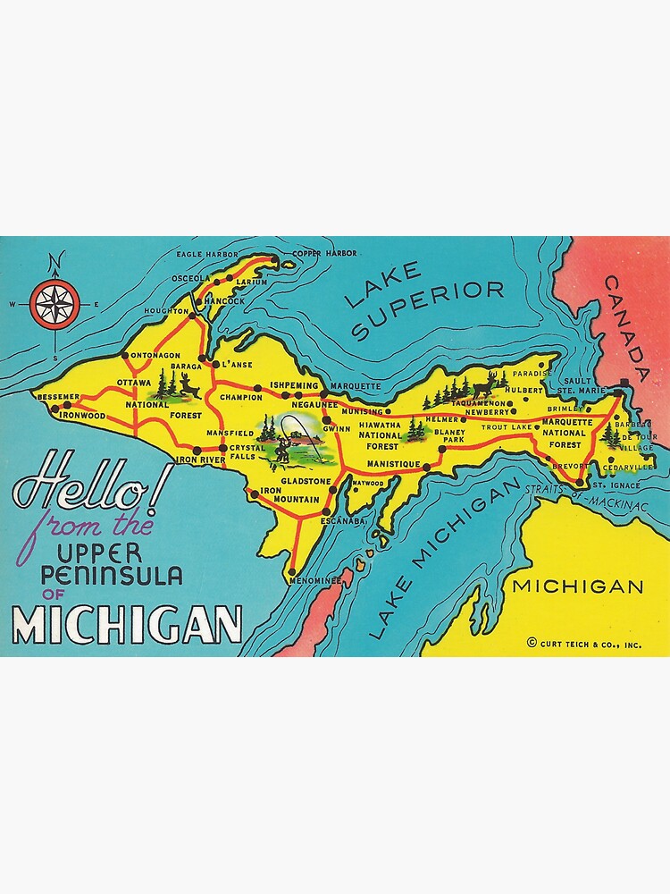 Vintage Upper Peninsula Michigan Travel by pdgraphics
