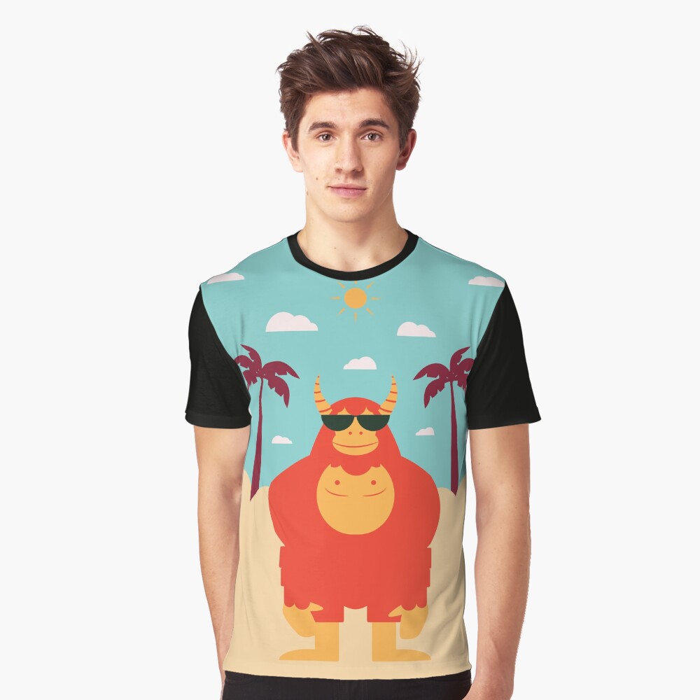 Summer Yetti Graphic T-Shirt