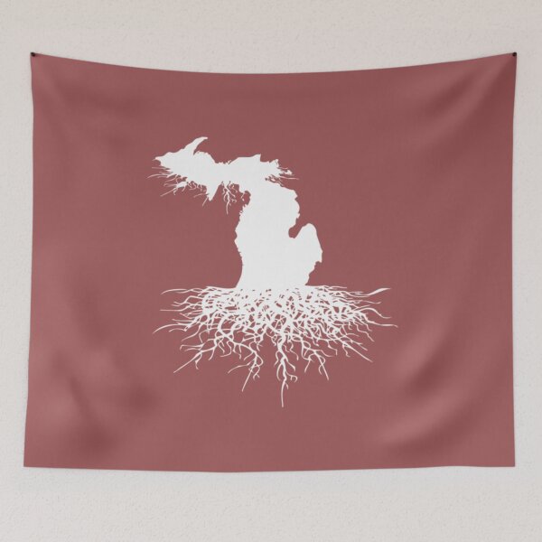 Item preview, State Of Michigan Rooted Vector Roots Silhouette designed and sold by LoiHoa.