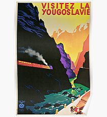 Weinlese-Besuch Jugoslawien-Reise Poster