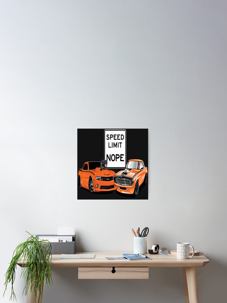 Thumbnail 2 von 3, Poster,  No Speed Limit American Super Sport Super Car Gasser Race Car designt und verkauft von CaptainChrisPBa.