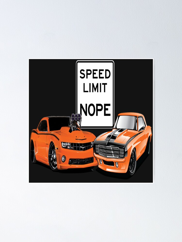 Thumbnail 1 von 3, Poster,  No Speed Limit American Super Sport Super Car Gasser Race Car designt und verkauft von CaptainChrisPBa.