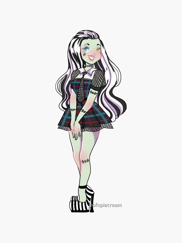 FRANKIE STEIN - sticker monster high Sticker for Sale by pofopiecream