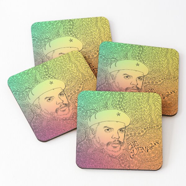 Che Guevara Gradient Coasters (Set of 4)