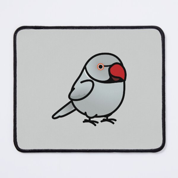 Item preview, Chubby Gray Indian Ringneck Parakeet designed and sold by birdhism.