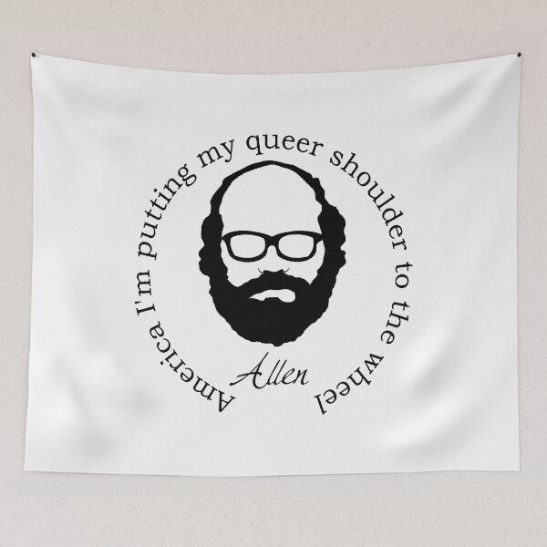Item preview, People Call Me Slim Fit Allen Ginsberg Book Quote Retro Vintage designed and sold by Teston145Duerr.