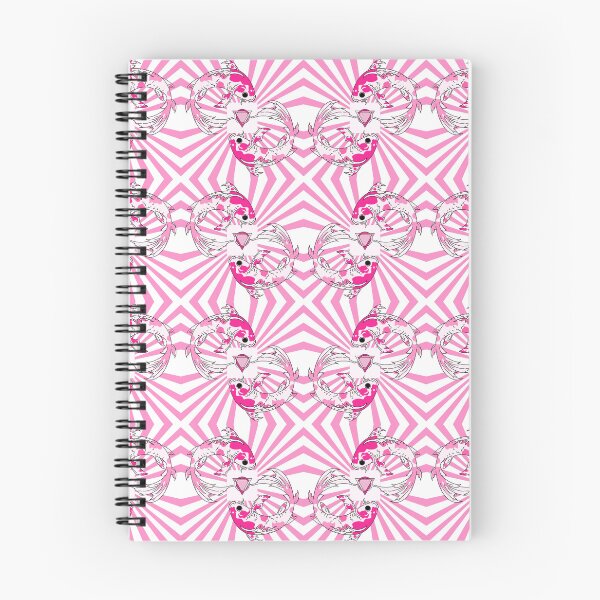 Item preview, The love carp in pink fashion seamless pattern designed and sold by MyMemoriesArts.