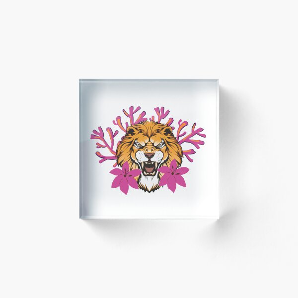 Item preview, Lion Floral designed and sold by leftyconceptops.