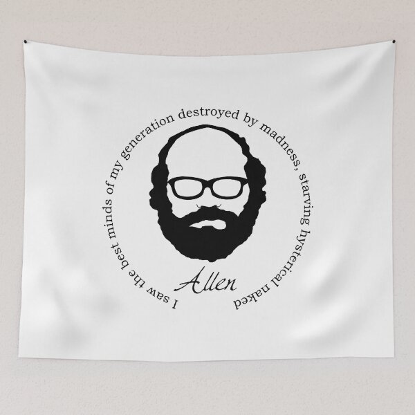 Item preview, Special Present Allen Ginsberg Quote Vintage Photograp designed and sold by Teston145Duerr.