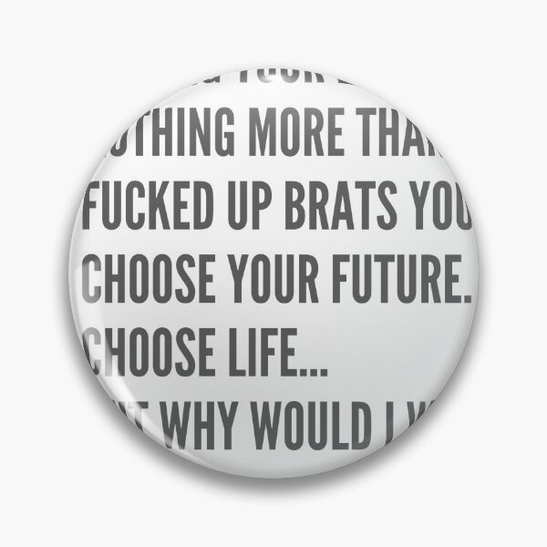 Item preview, Choose life quote without heroin bold type portrait design designed and sold by WordStruggle.