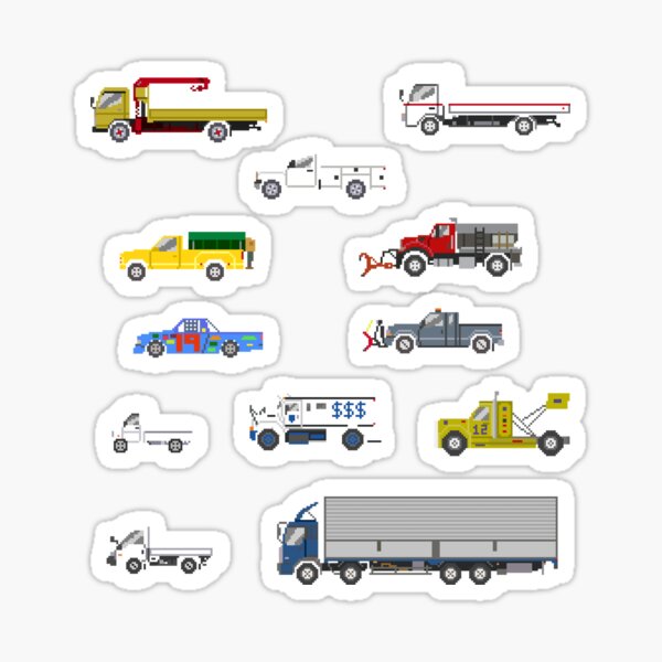Vehicles For Kids Stickers for Sale