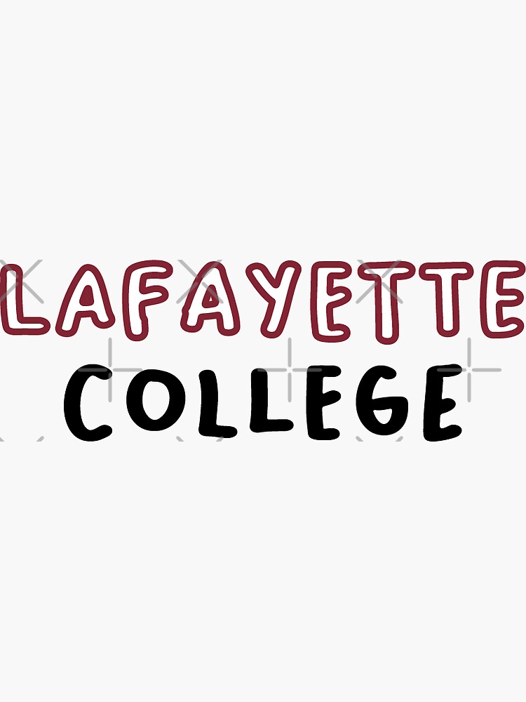 "Lafayette College" Sticker for Sale by LailaAmira Redbubble