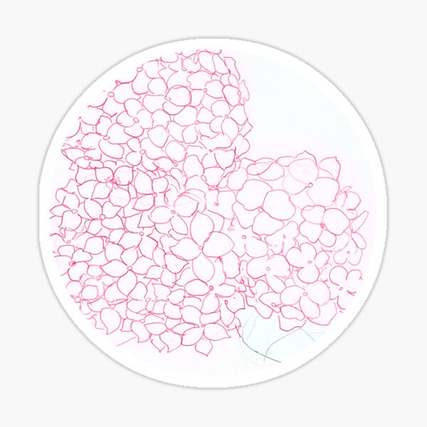 Hydrangea Sticker