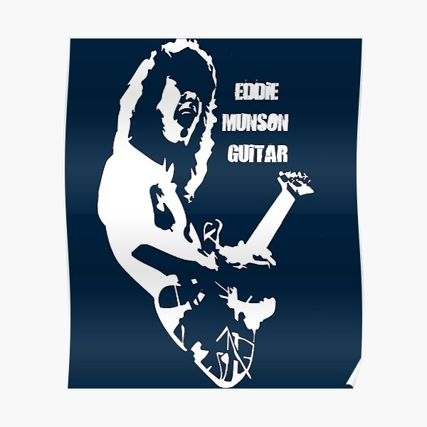 "Eddie munson guitar, I love eddie munson, eddie munson " Poster for