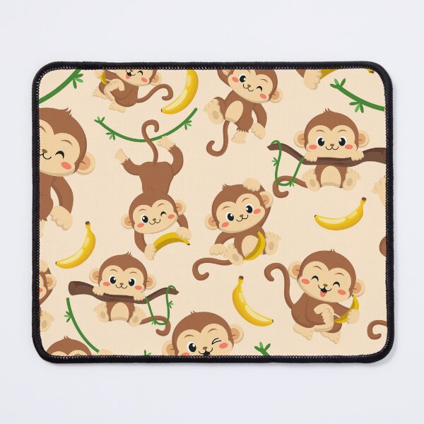 Item preview, Monkey and Bananas Pattern designed and sold by creatinginlove.