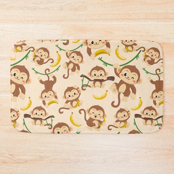 Item preview, Monkey and Bananas Pattern designed and sold by creatinginlove.