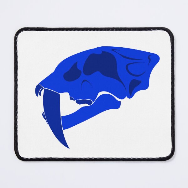 Item preview, Blue Smilodon Skull / Blue Saber Tooth Cat Skull designed and sold by prehistoricco.