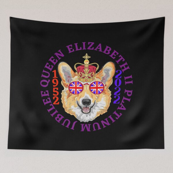 Item preview, Queen's Platinum Jubilee queen british Flag dog lover designed and sold by Maliyah Adrien.