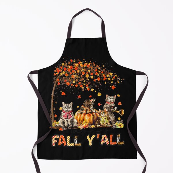 Item preview, Happy Fall Y'all Fun Cats Autumn Lover Pumpkins Halloween designed and sold by Miriam Brayan.