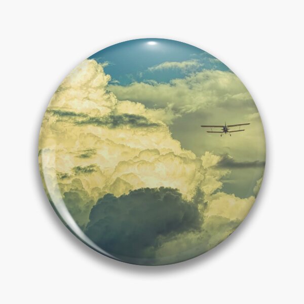 Item preview, AVIATION #10 - Biplane Flying Among Beautiful Cumulonimbus Clouds designed and sold by DEL-Productions.