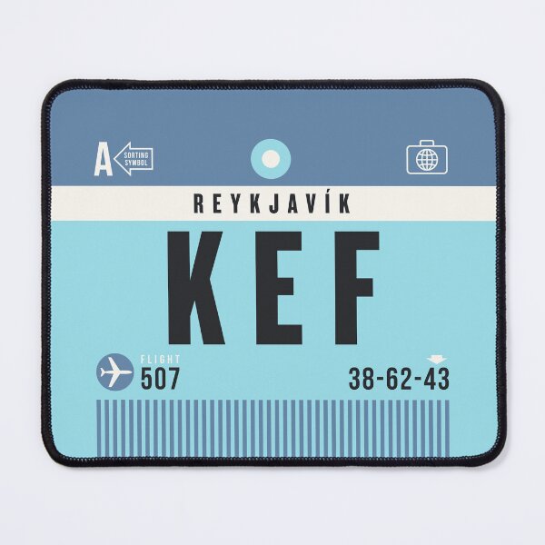Item preview, Luggage Tag A - KEF Reykjavik Iceland designed and sold by VoodooCircus.