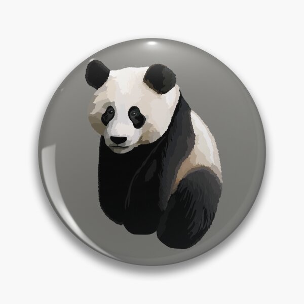 Item preview, Asphalt Gray - Realistic Giant Panda Illustration designed and sold by Amanda Roos.