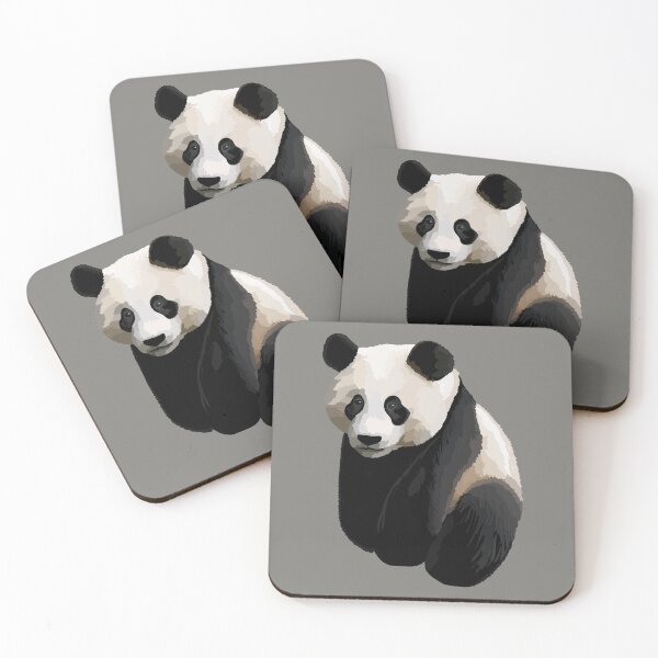 Item preview, Asphalt Gray - Realistic Giant Panda Illustration designed and sold by Amanda Roos.
