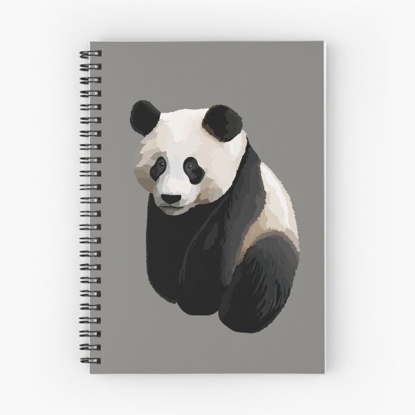 Item preview, Asphalt Gray - Realistic Giant Panda Illustration designed and sold by Amanda Roos.