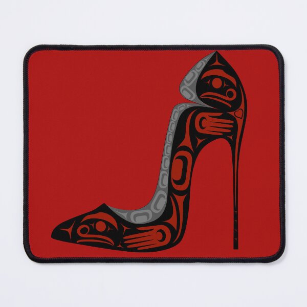 Artikelvorschau, Stiletto-Schuh - Rot & Schwarz entworfen und verkauft von Lou-ann Neel.