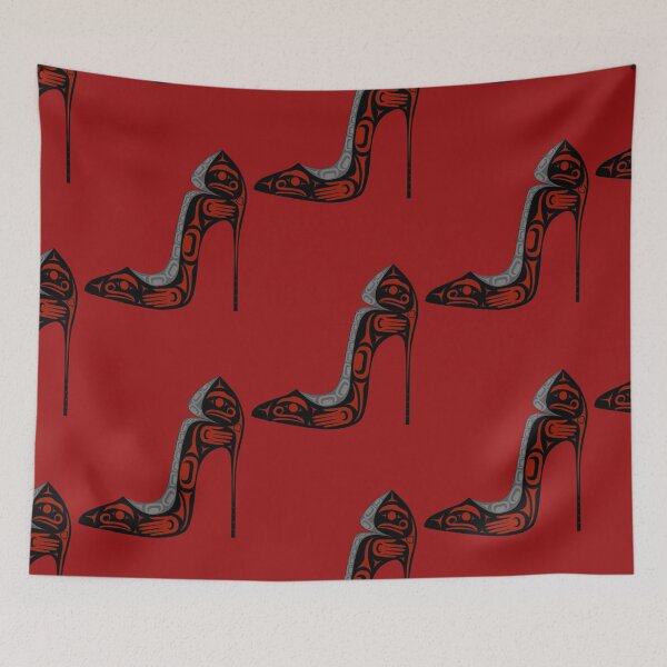 Item preview, Stiletto Shoe - Red & Black designed and sold by Lou-ann Neel.