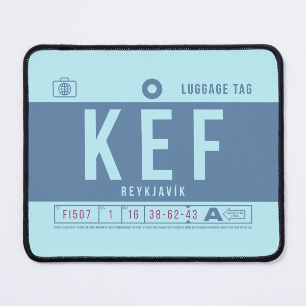 Item preview, Luggage Tag B - KEF Reykjavik Iceland designed and sold by VoodooCircus.