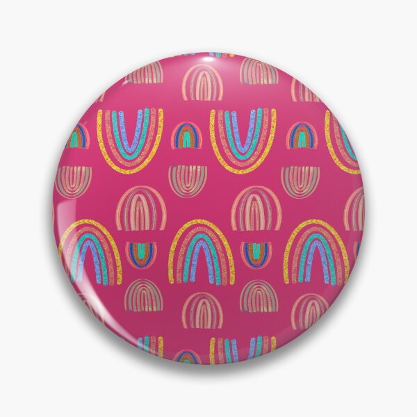 Item preview, Boho Rainbows fuscia wild Rio 80s chick designed and sold by sandpaperdaisy.