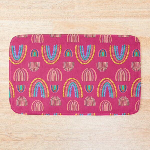 Item preview, Boho Rainbows fuscia wild Rio 80s chick designed and sold by sandpaperdaisy.