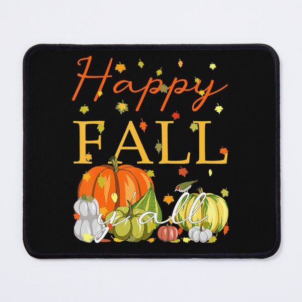 Item preview, Happy Fall Y'All Fun Pumpkin & Autumn Leaves Thanksgiving  designed and sold by Miriam Brayan.