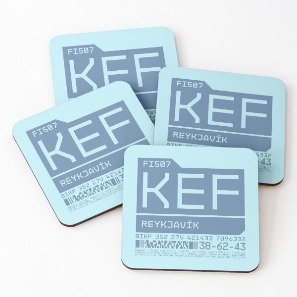 Artikelvorschau, Luggage Tag C - KEF Reykjavik Iceland entworfen und verkauft von VoodooCircus.