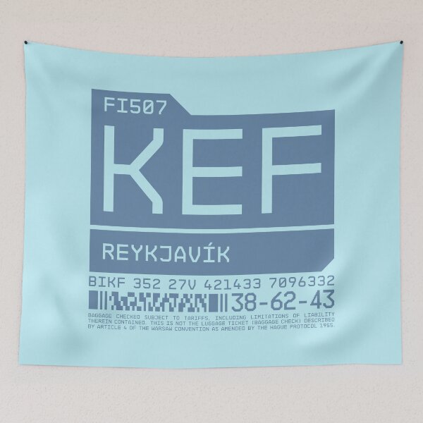 Item preview, Luggage Tag C - KEF Reykjavik Iceland designed and sold by VoodooCircus.