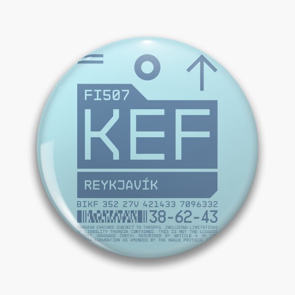 Artikelvorschau, Luggage Tag C - KEF Reykjavik Iceland entworfen und verkauft von VoodooCircus.